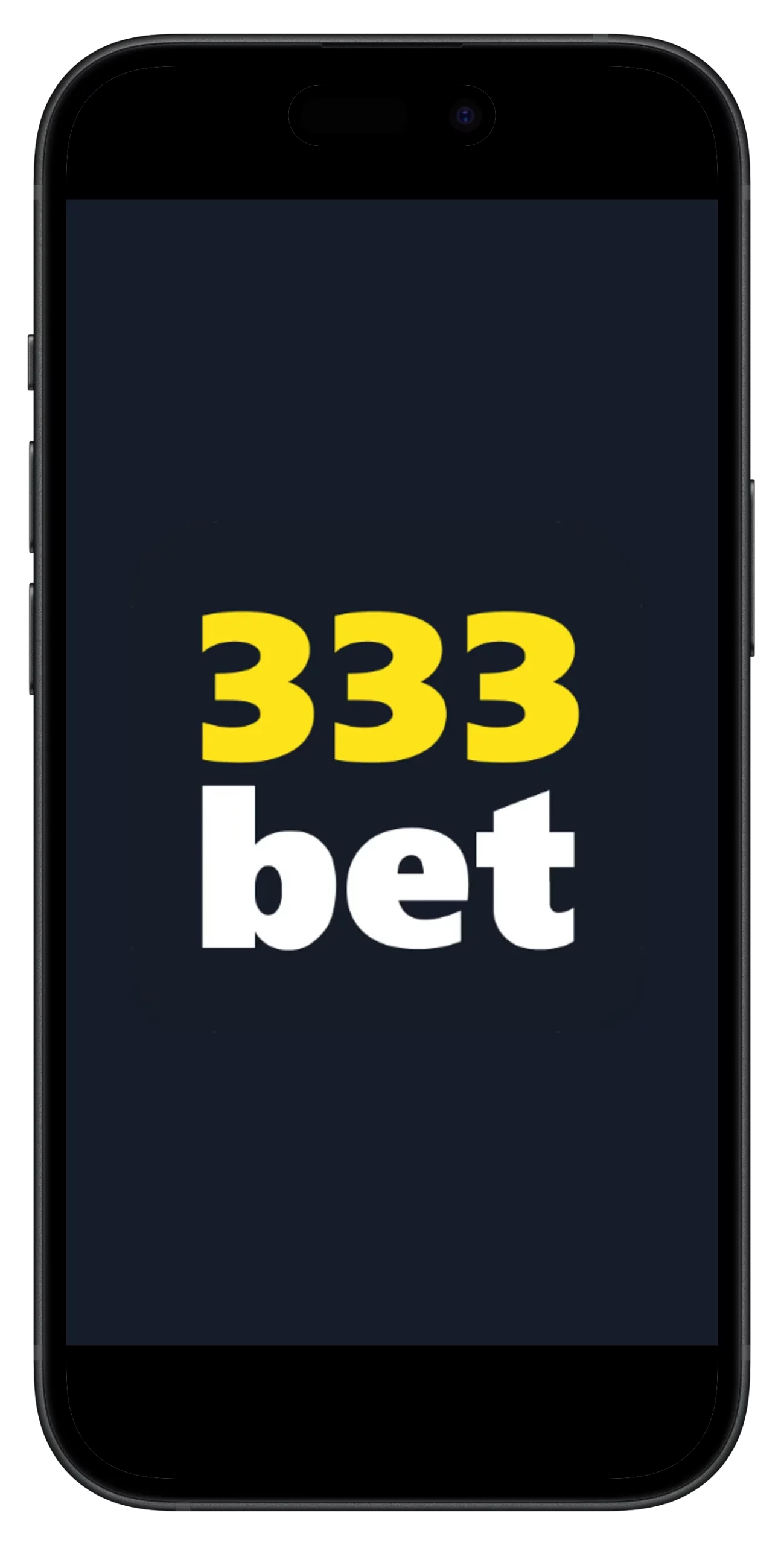 Tela de 333Bet login no app Android — campos de e-mail, senha e botão Entrar